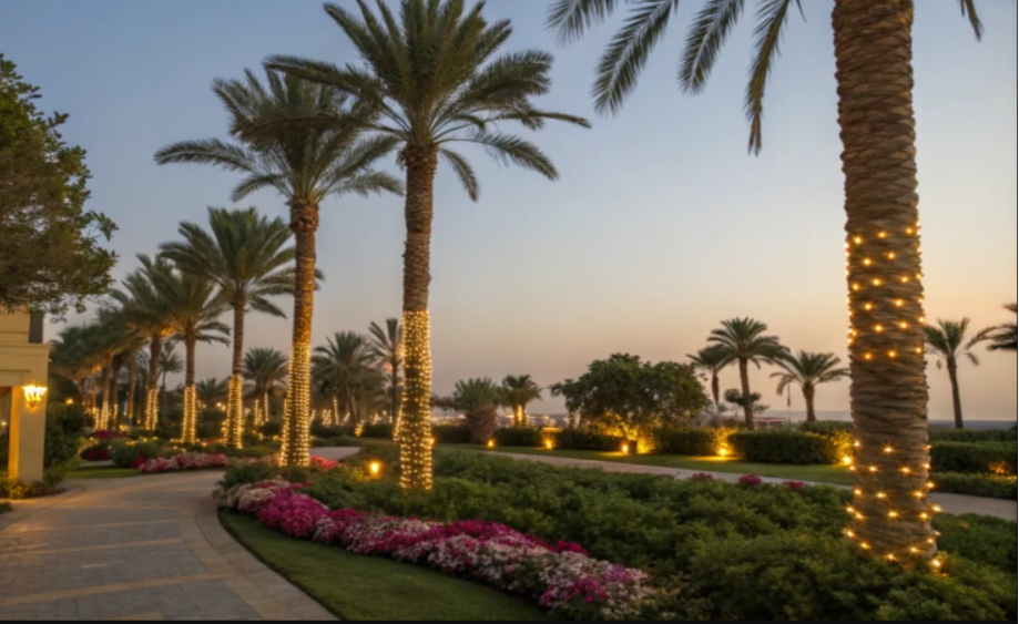 Цветен Светещ Маркуч за Отопление на Палми и Декорация маркуч 90м, за Външен монтаж