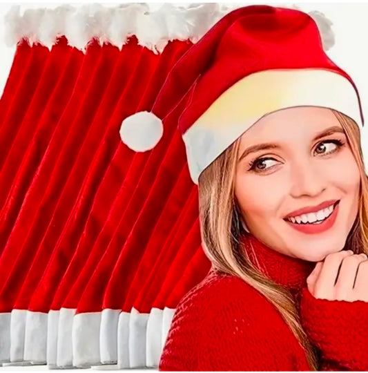 Коледна Шапка Дядо Коледа - Червен цвят