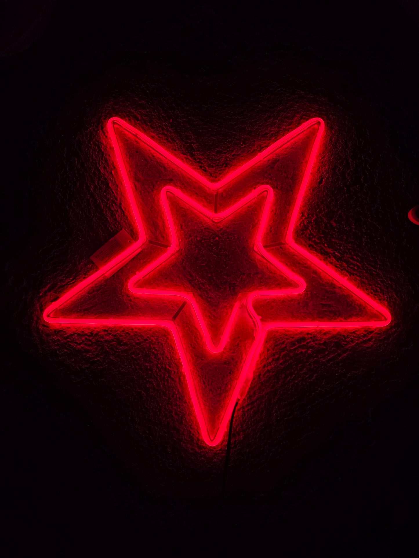 Неонова LED Звезда 45см Бяла | Светеща Декорация за Коледа