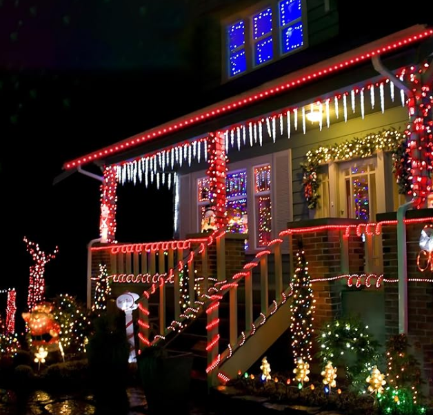 Червен LED светещ Коледен маркуч 100м 🗸 за Външен монтаж