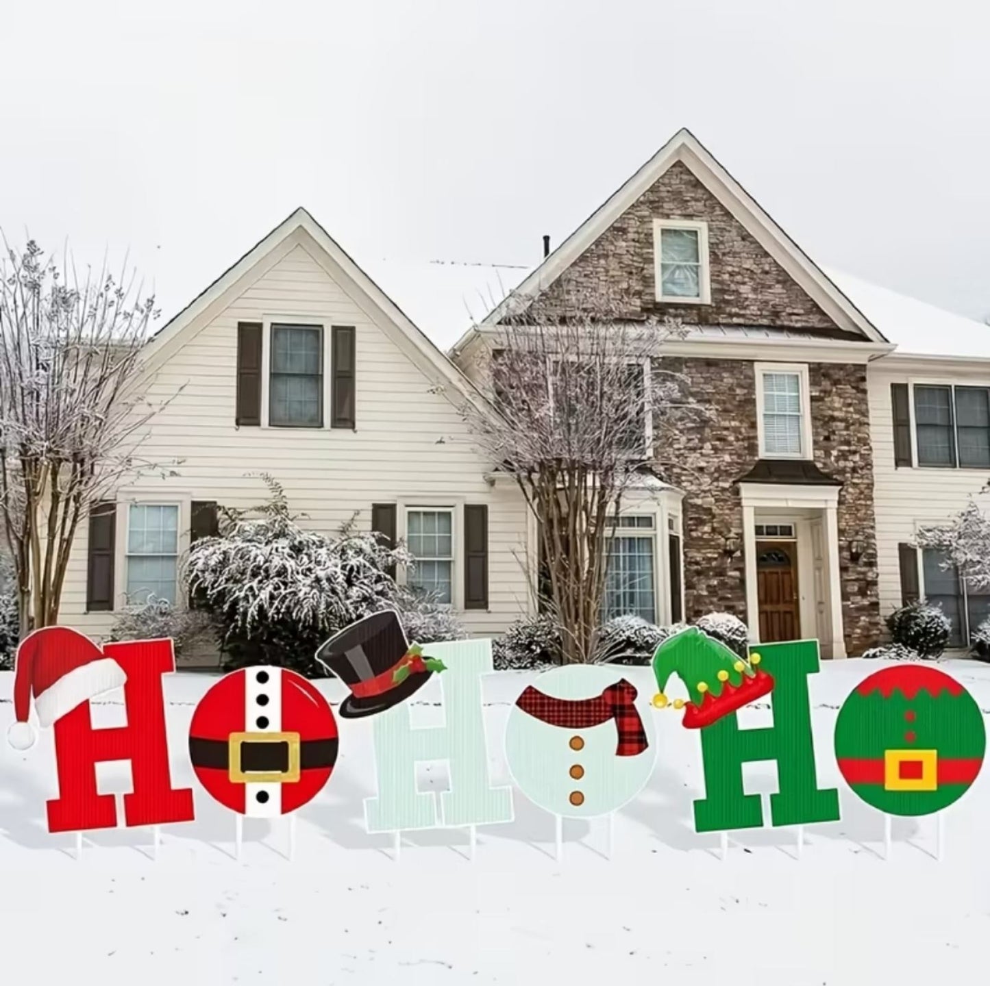 Декорация за коледни Букви  " HO HO HO"  украса